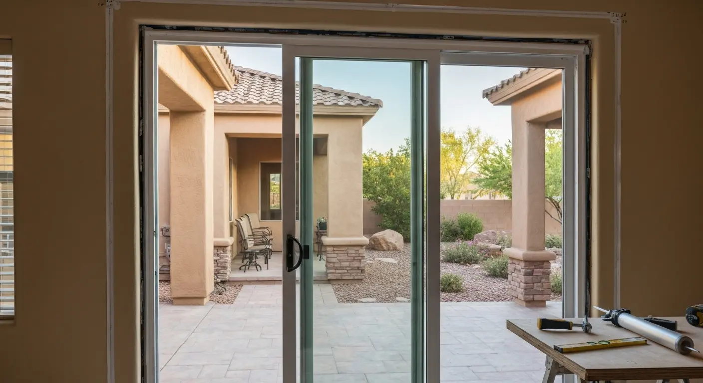 Patio door installation