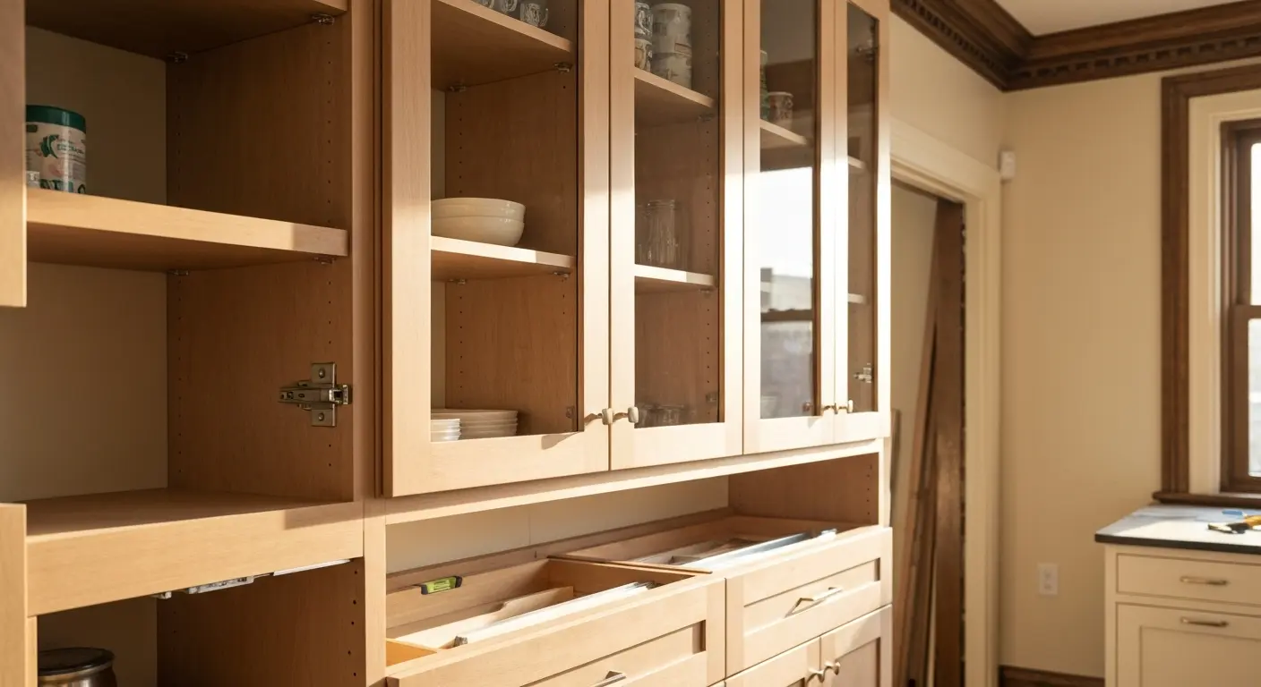 Custom kitchen cabinets installation