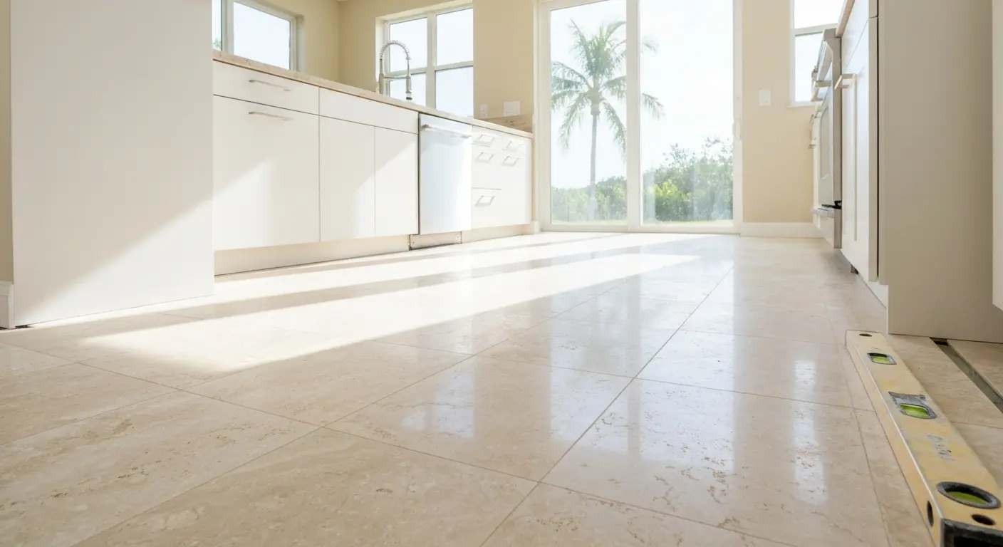 Natural stone flooring