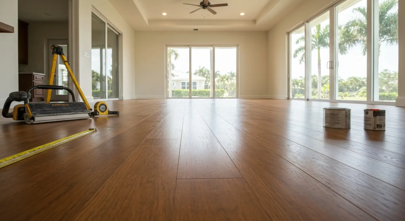 Hardwood floor installation