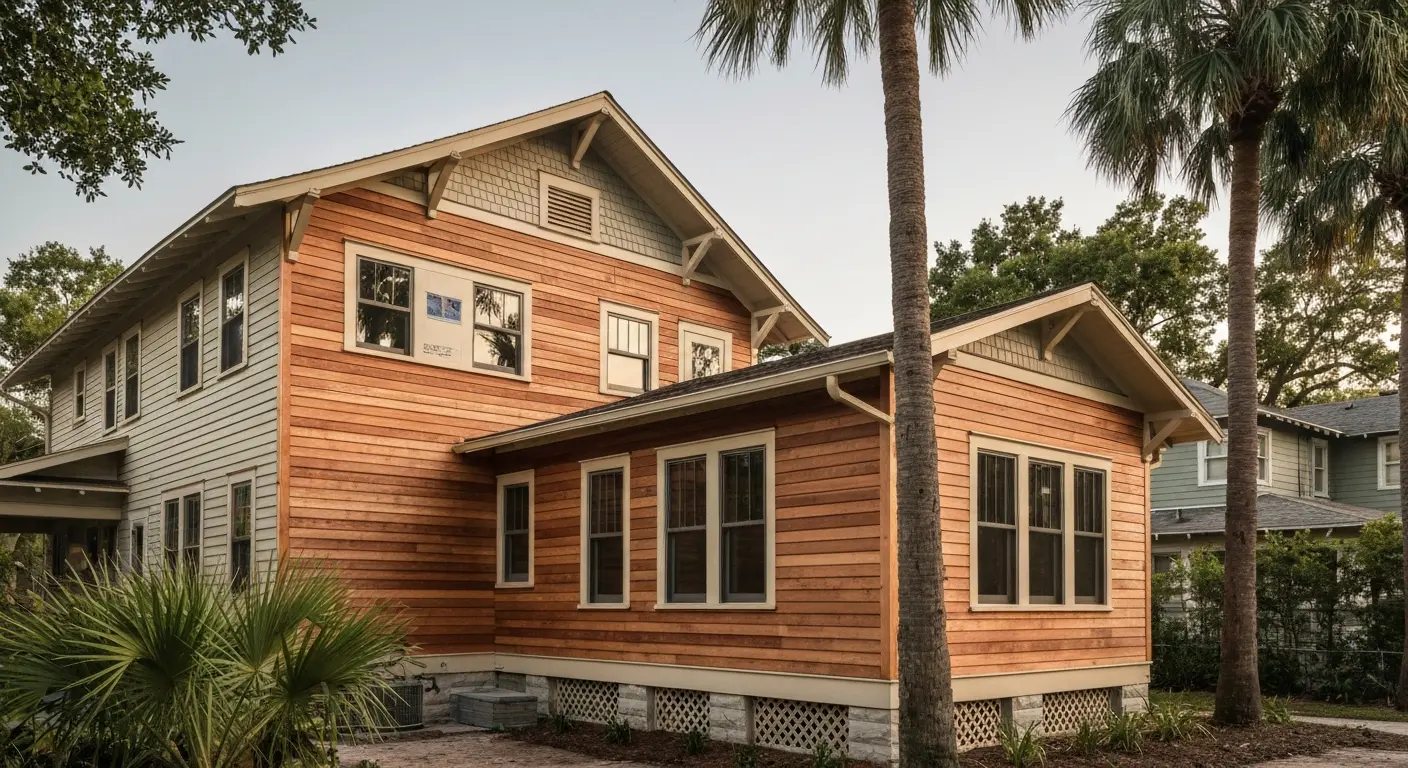 Room addition on historic home