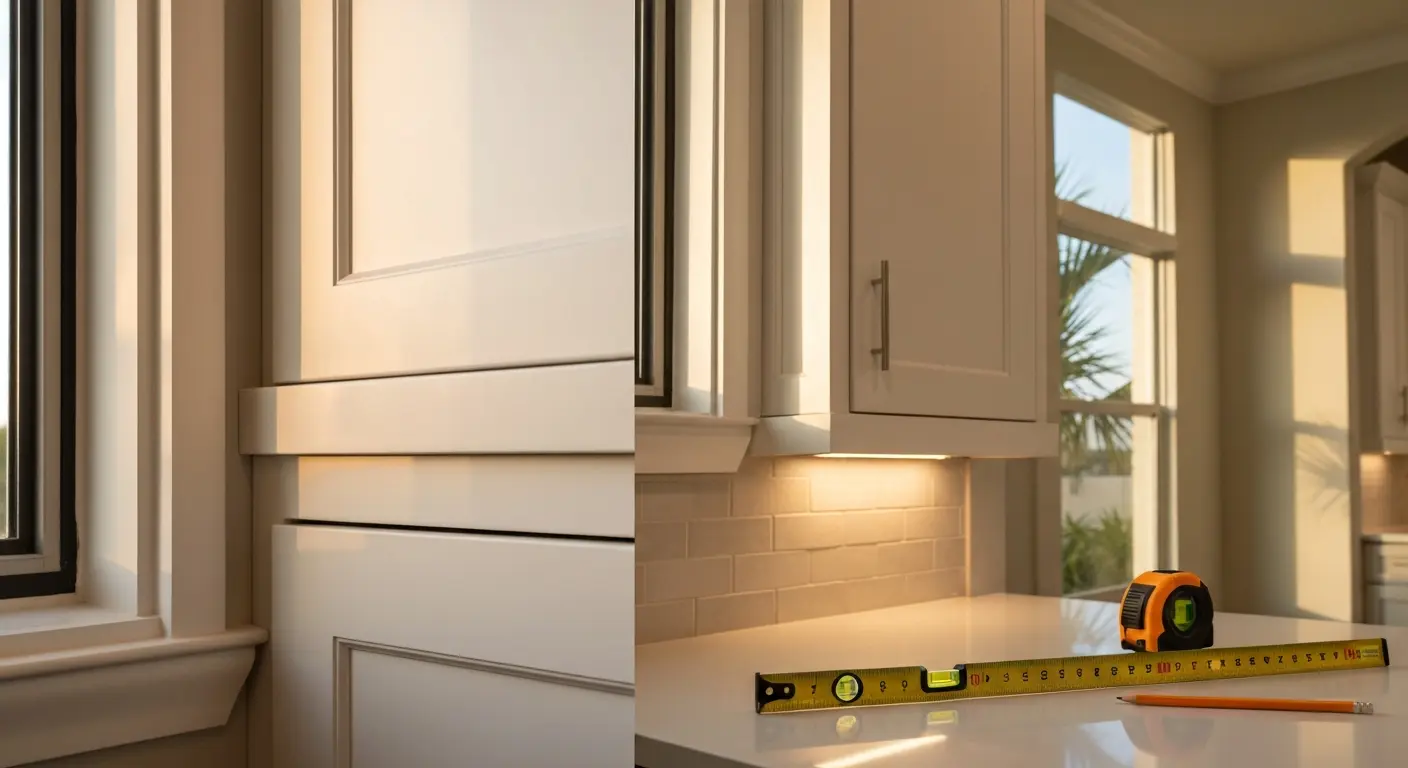 Custom cabinet installation