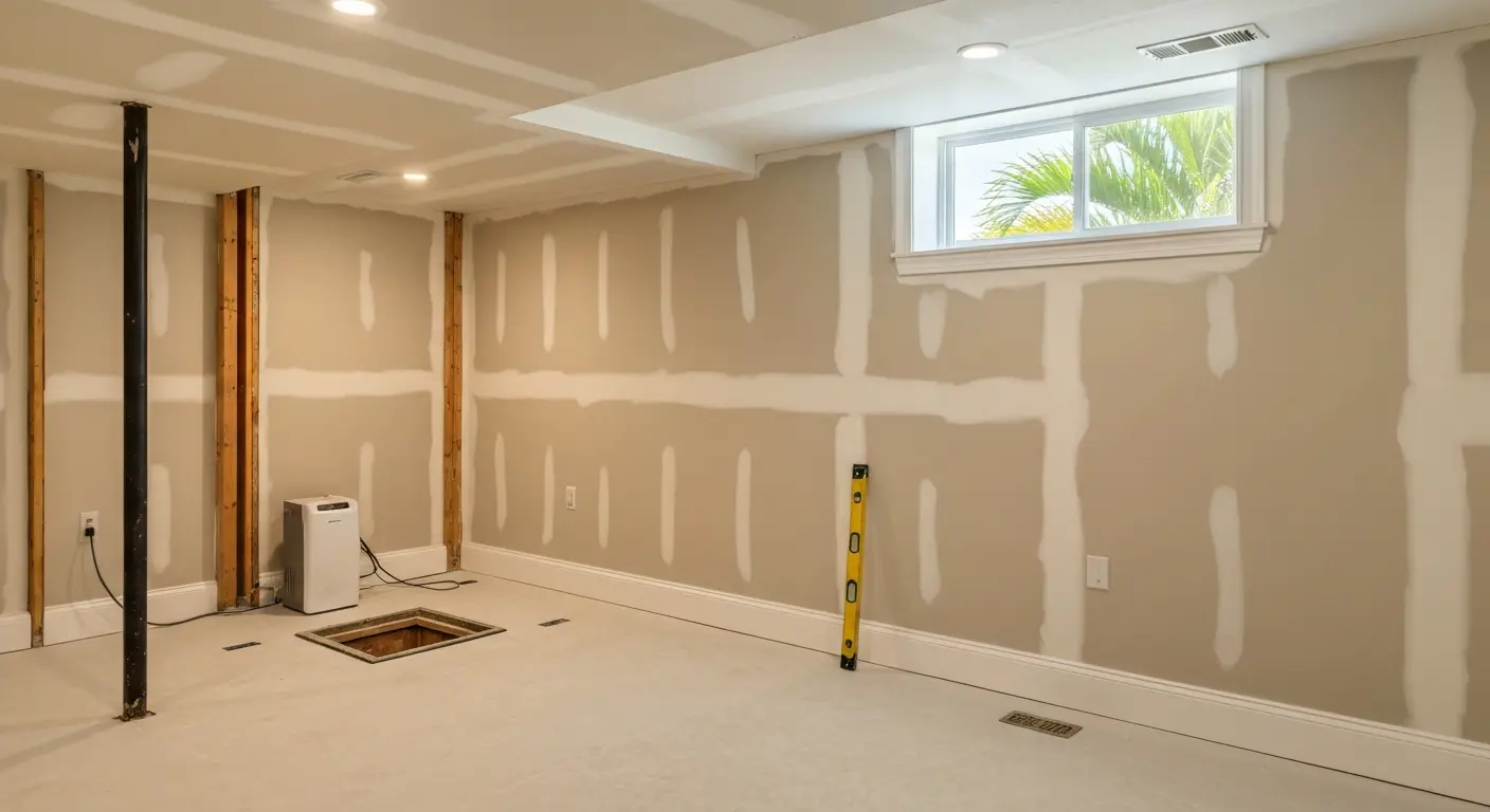 Basement finishing and waterproofing