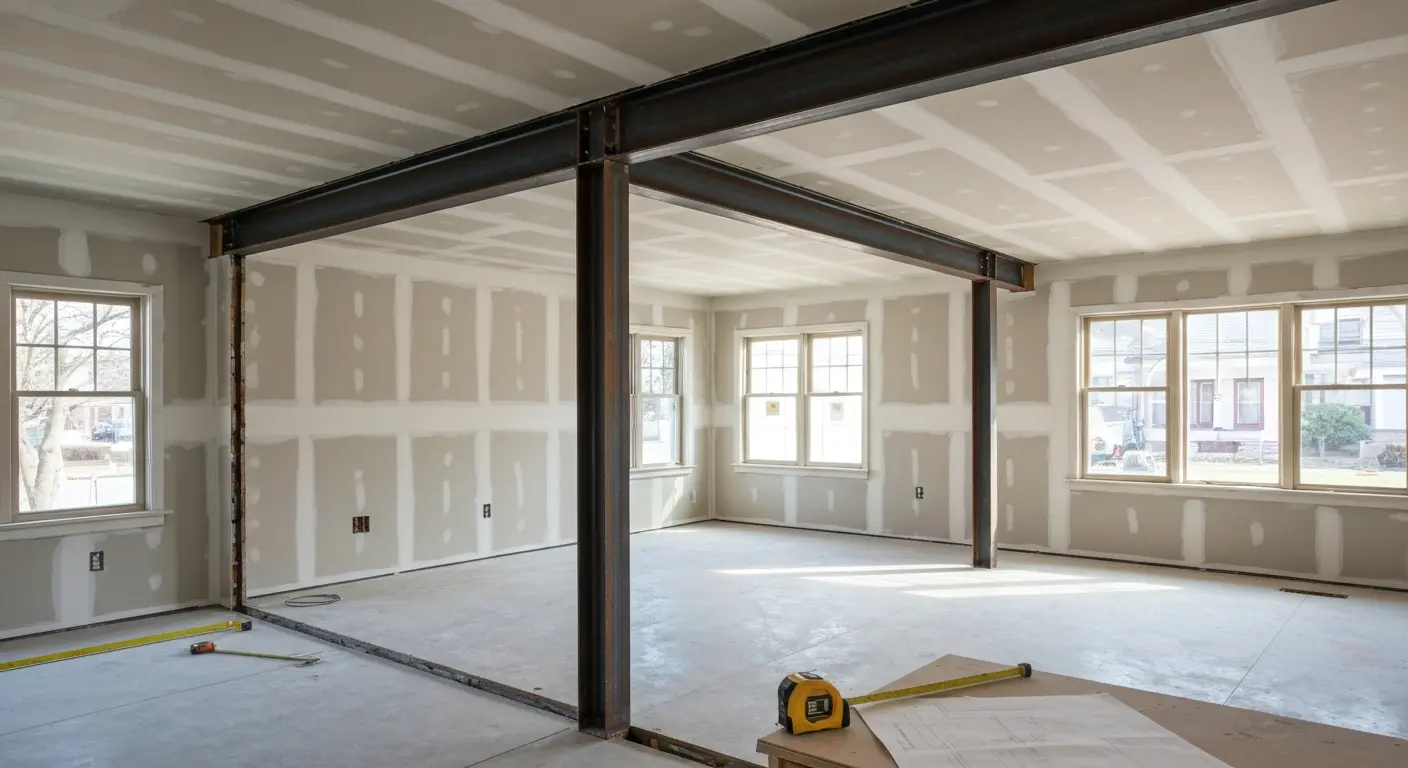 Open floor plan renovation