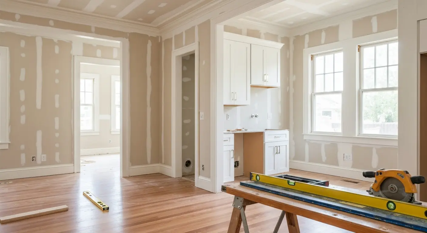 Whole house renovation in progress