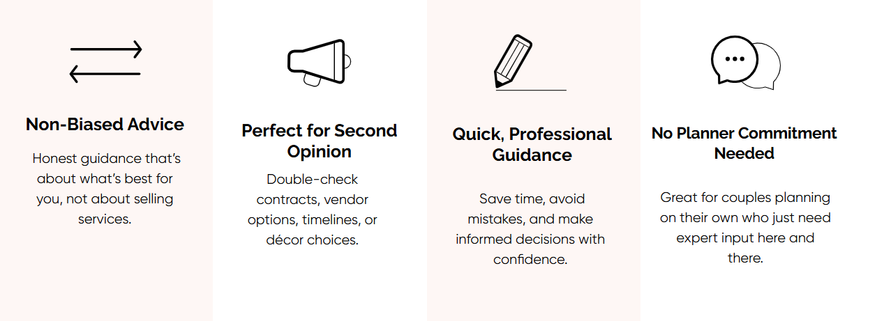 virtual wedding consulting benefits