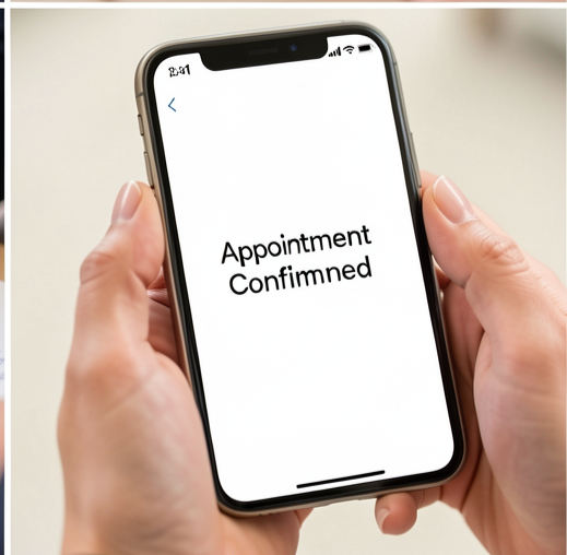 appointment confirmed on cell phone