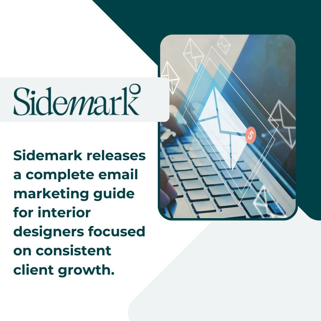 Email marketing concept displayed over a laptop keyboard for interior design businesses. Email marketing concept displayed over a laptop keyboard for interior design businesses.