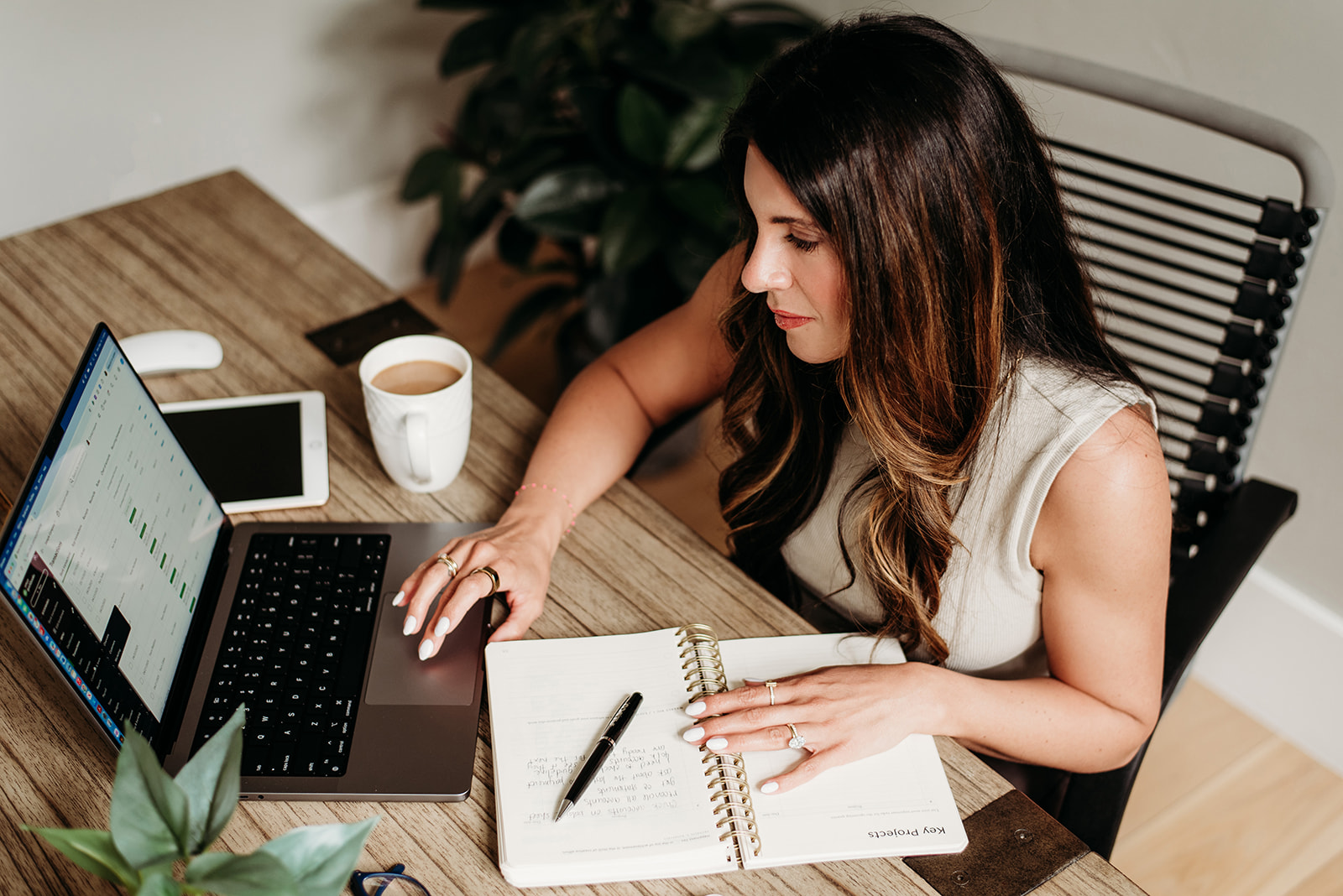 Ivory Balance Books bookkeeper preparing monthly financial reports for a small business