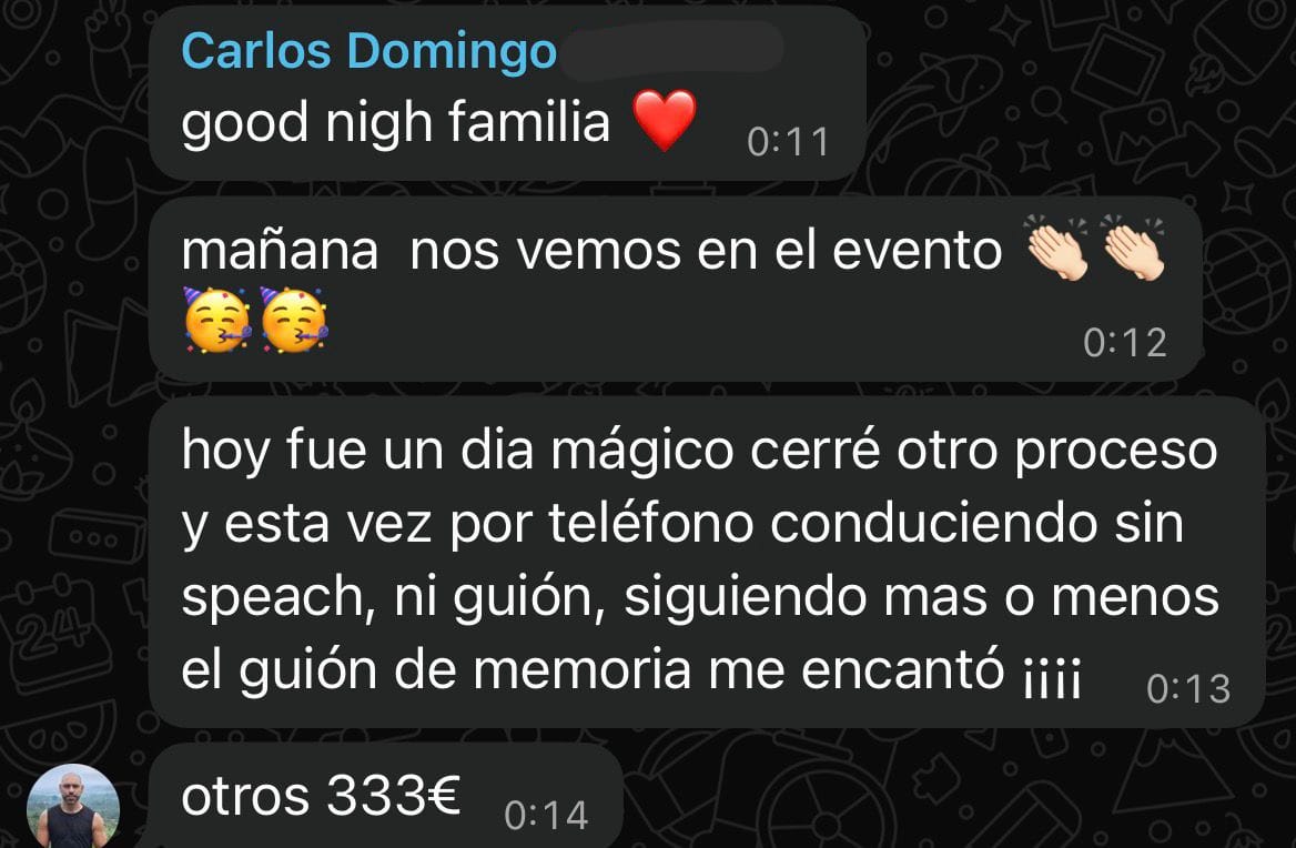 Testimonio — Venta sin guión 333