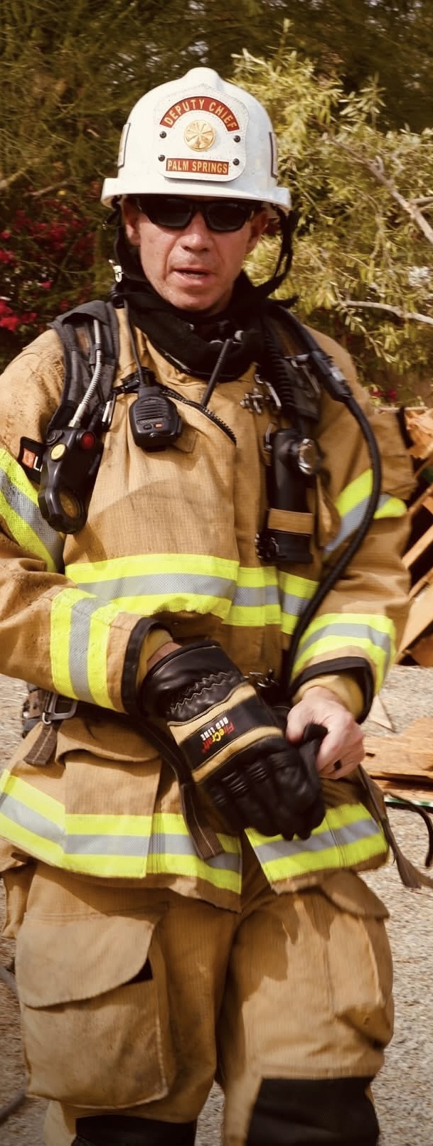 Jason Loya in turnout gear