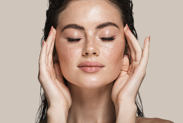 Healthy hydrated skin after a skin booster treatment