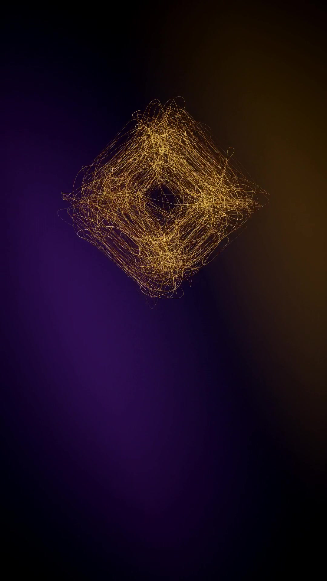 Gold sound-light artwork from the Receiving activation short