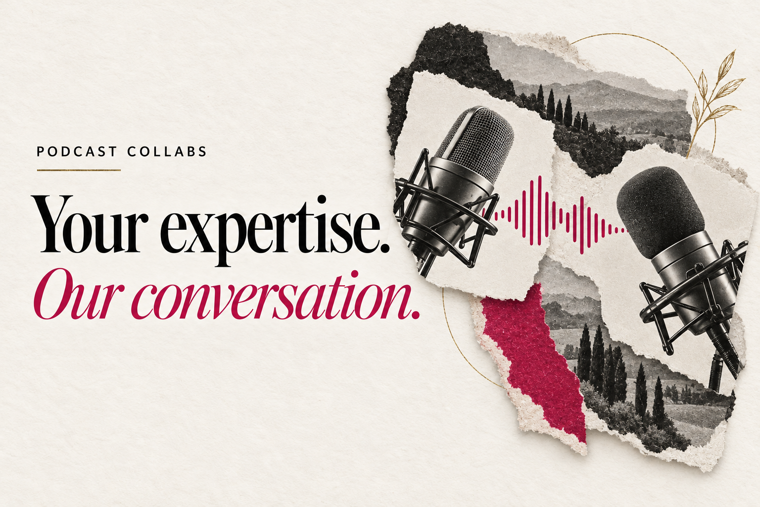 Your expertise. Our conversation. Podcast collaborations