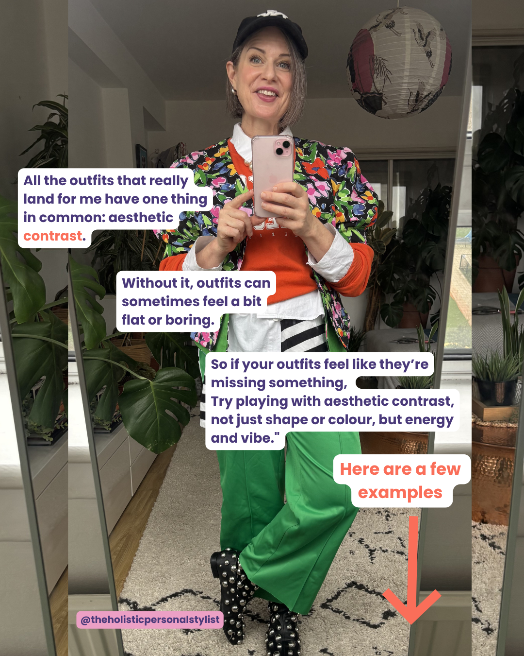 How women over 40 can add edge to outfits: juxtaposition dressing