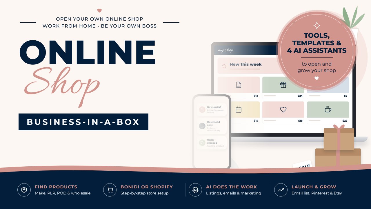 Online Shop Business-in-a-Box