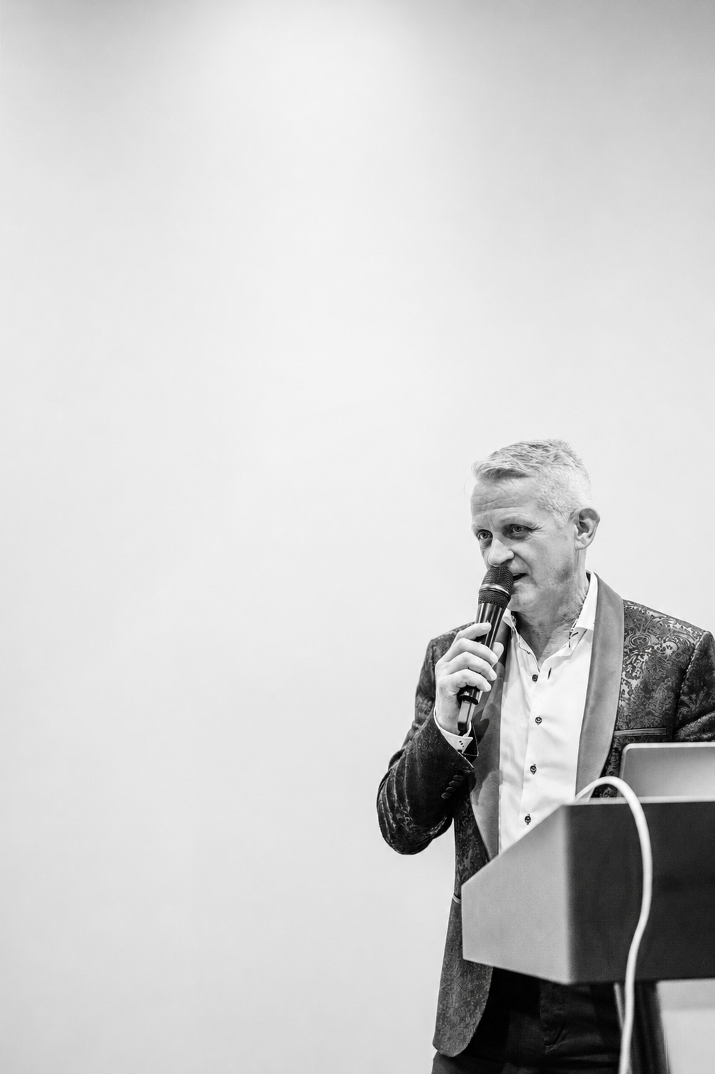 Jeremy Price speaking at an industry event