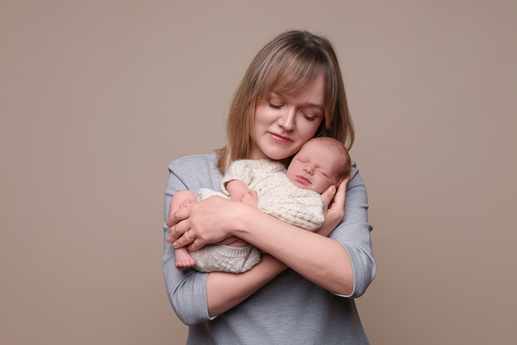 Mother with her newborn