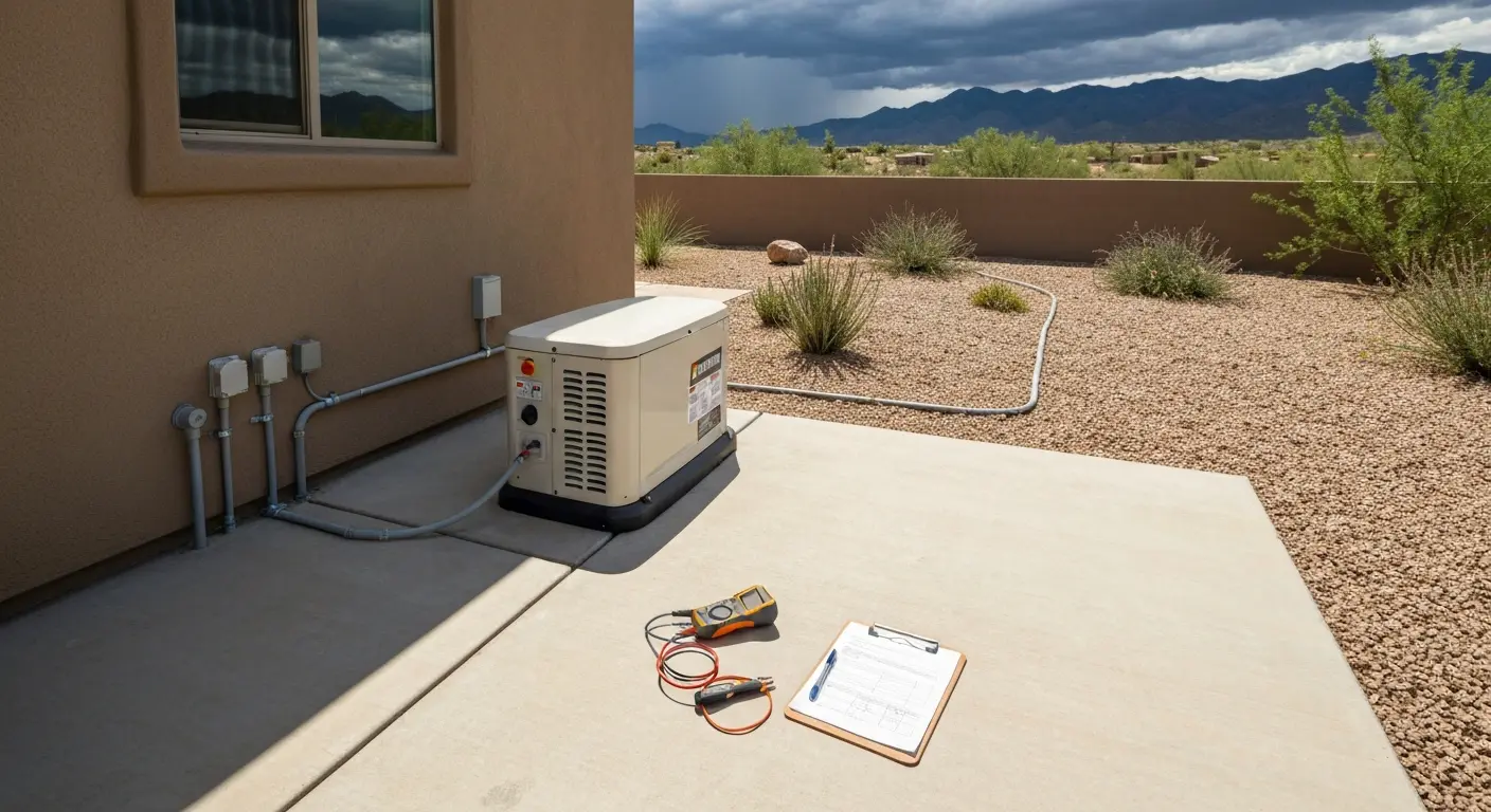 Standby generator installation