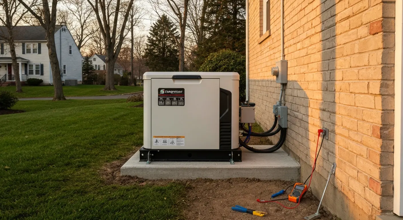 Standby generator installation