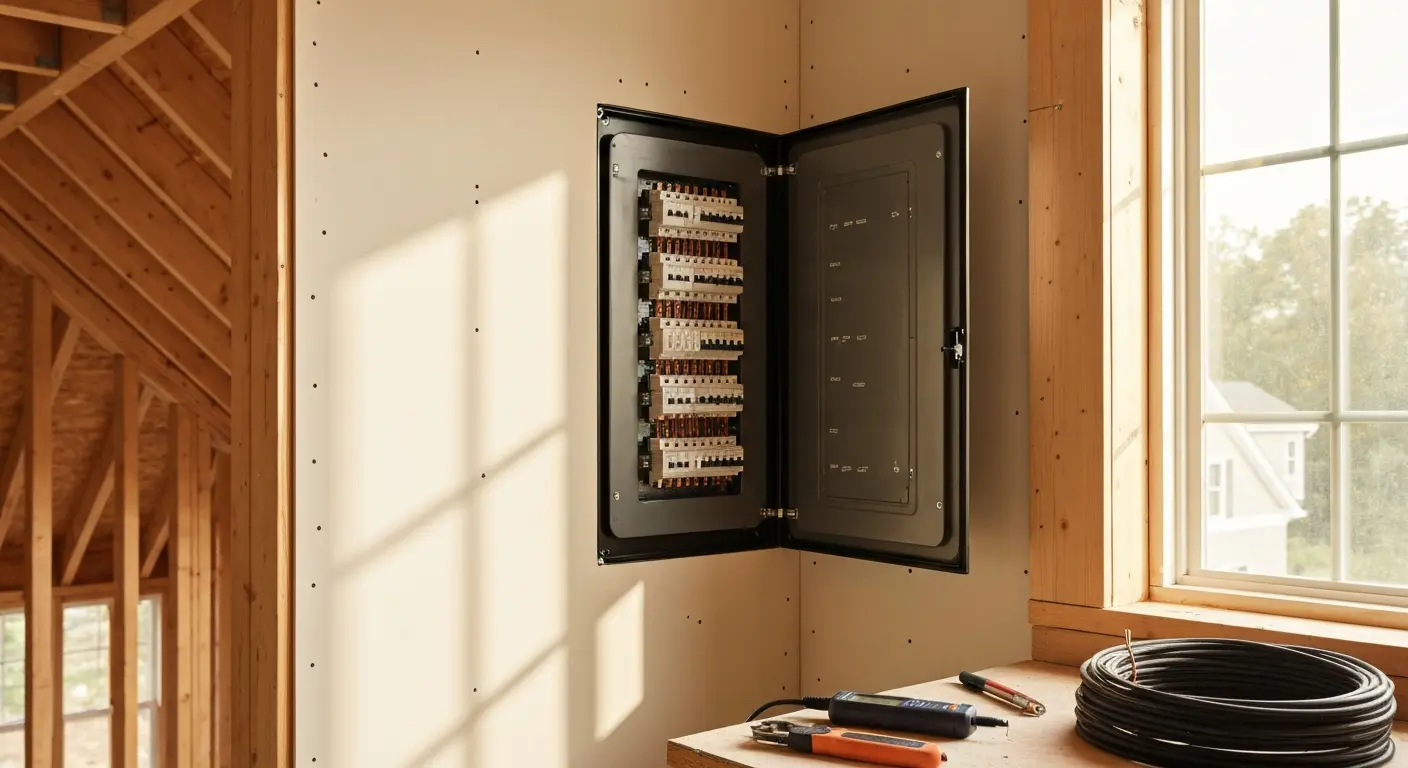 New electrical panel installation