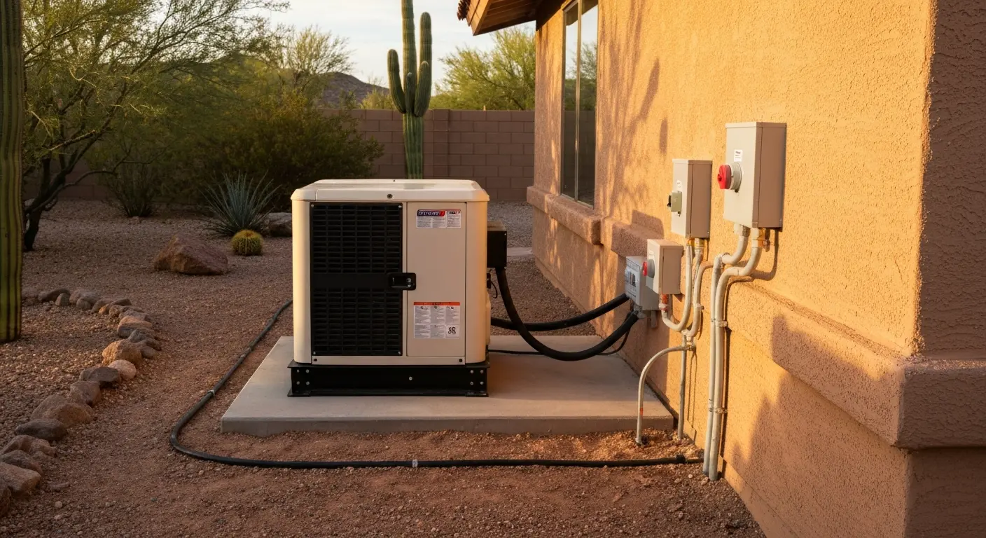 Standby generator installation