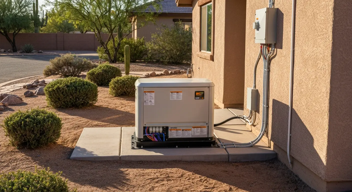 Standby generator installation