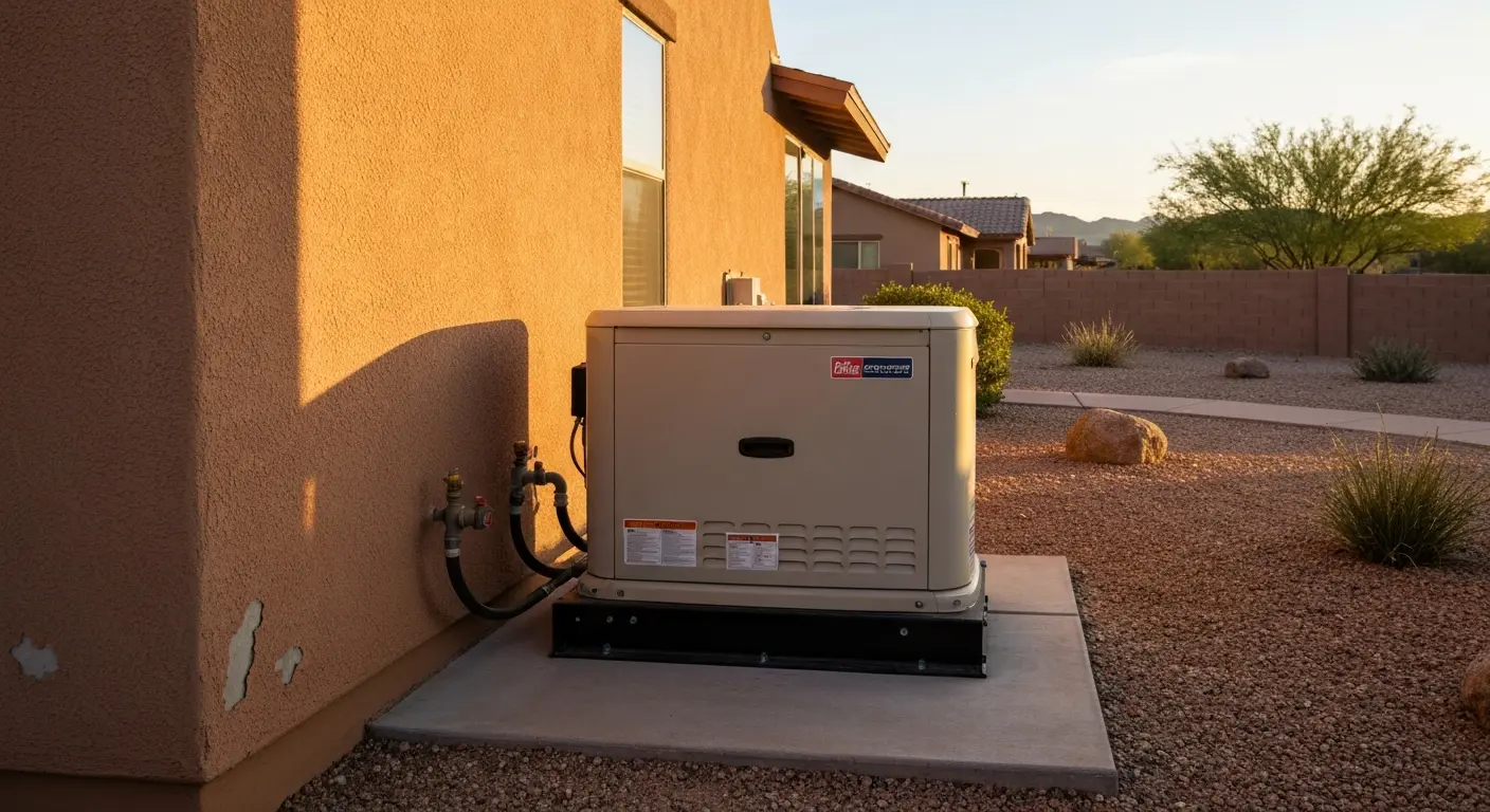 Standby generator installation
