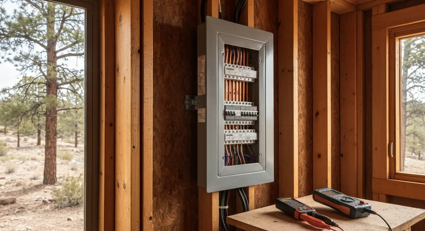 Electrical service upgrade work