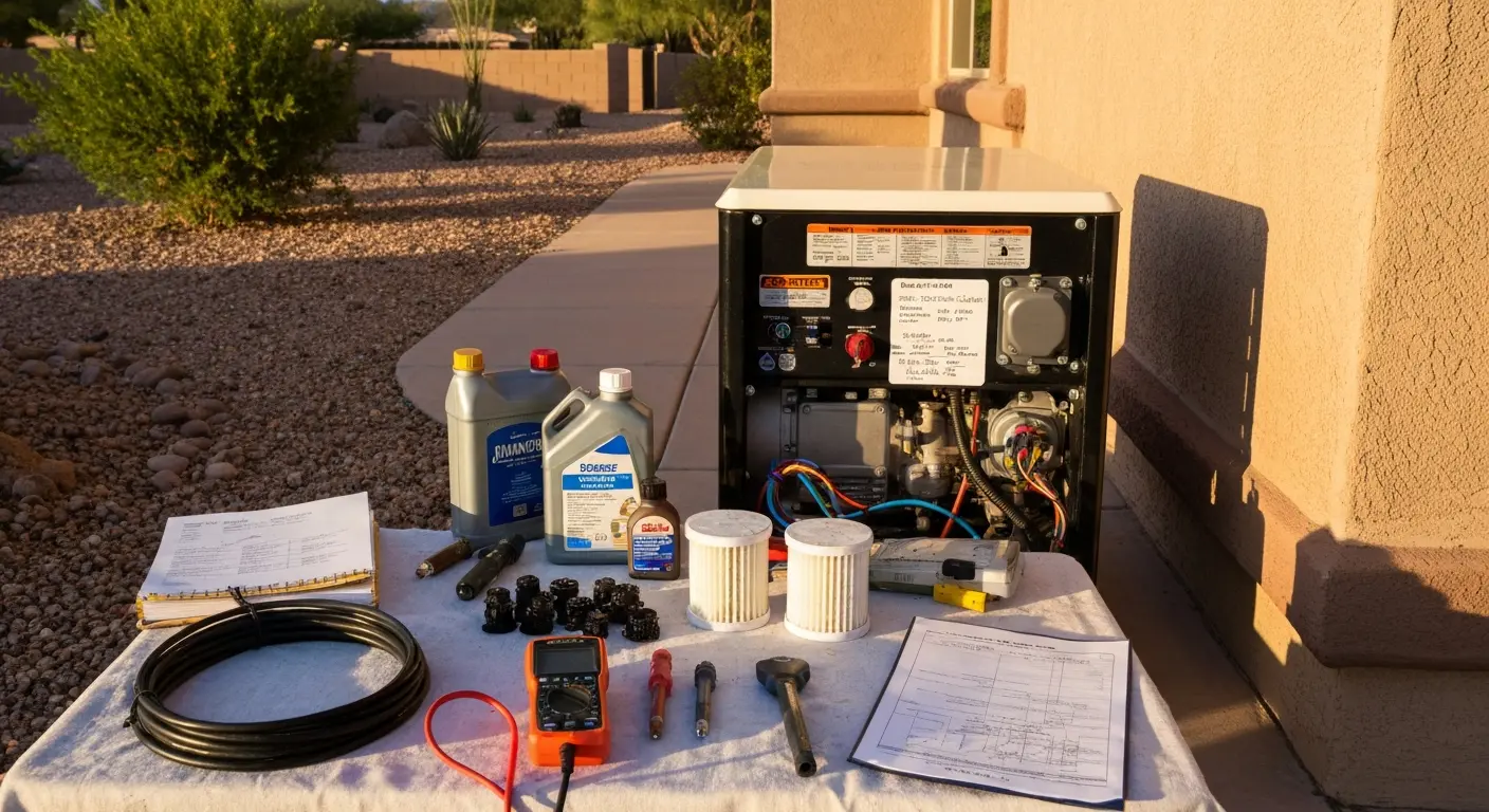 Generator maintenance work