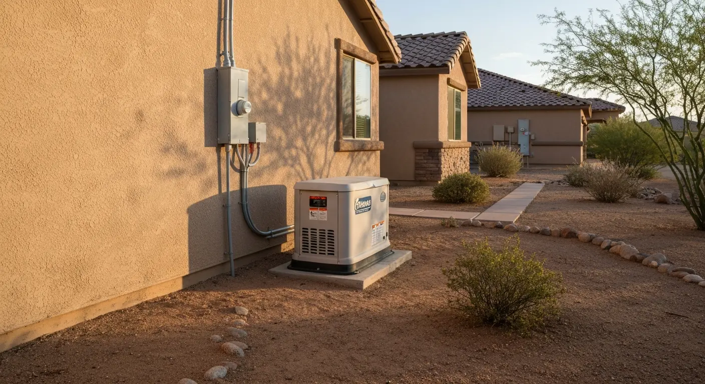 Standby generator installation
