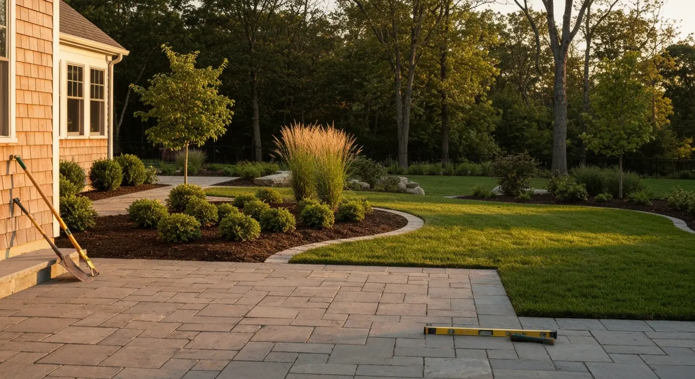 Landscape design for Connecticut home