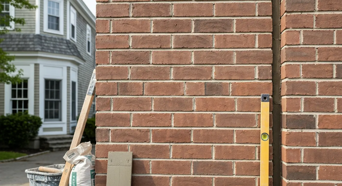 Brick facade installation