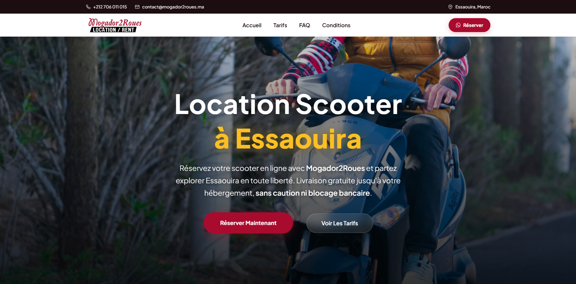Mogador 2 Roues website preview