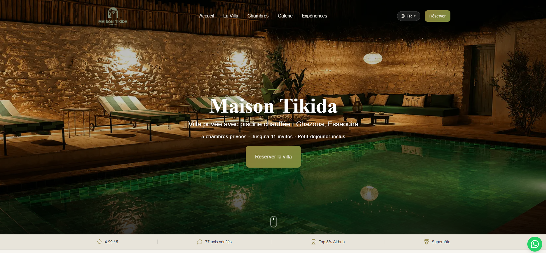 Maison Tikida website preview