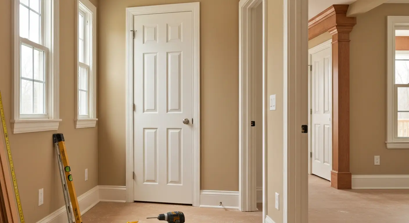Interior door installation