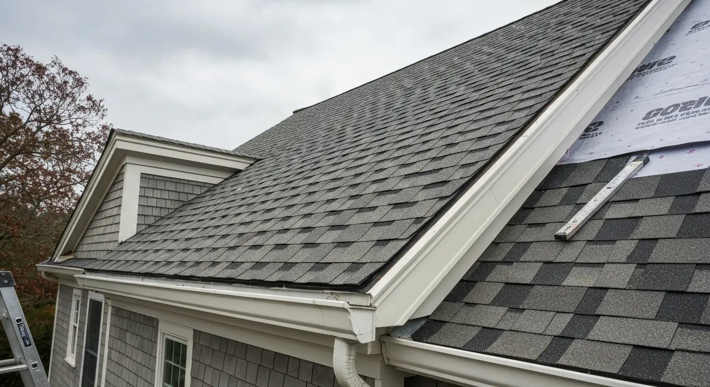 Asphalt shingle roof installation