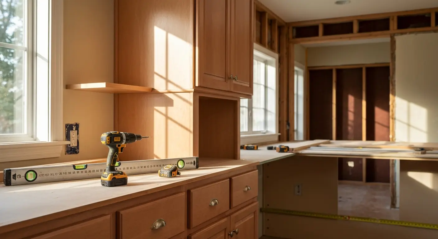 Kitchen cabinet installation