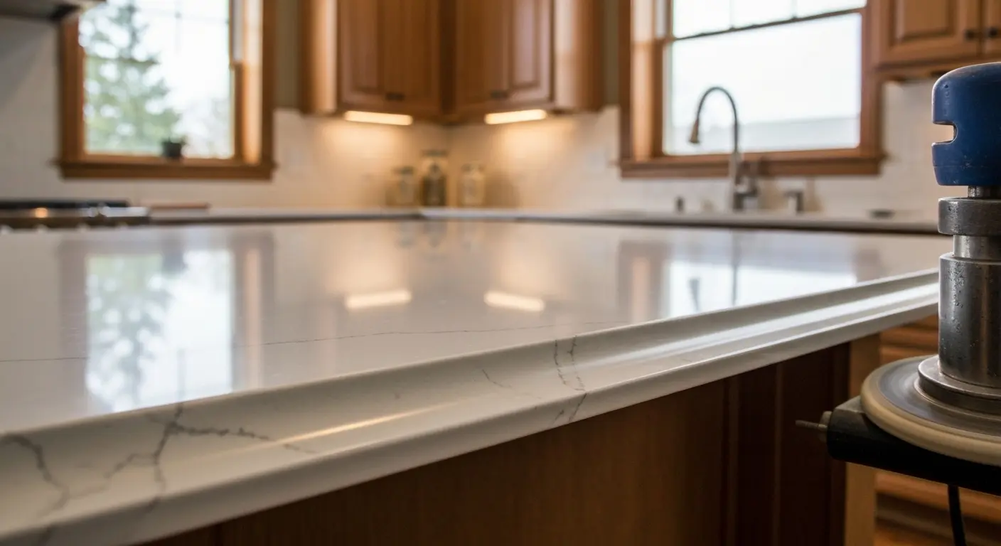 Countertop edge finishing details