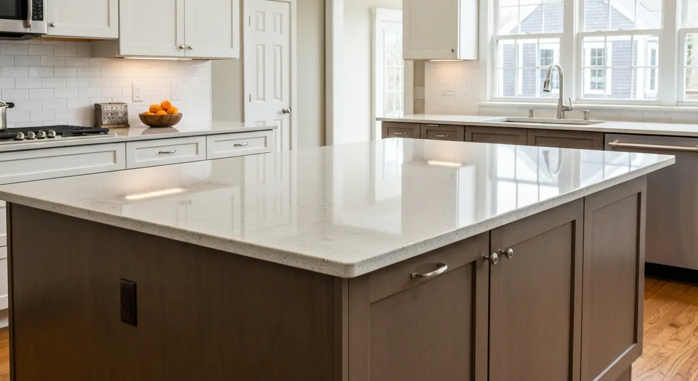 Kitchen island with countertop