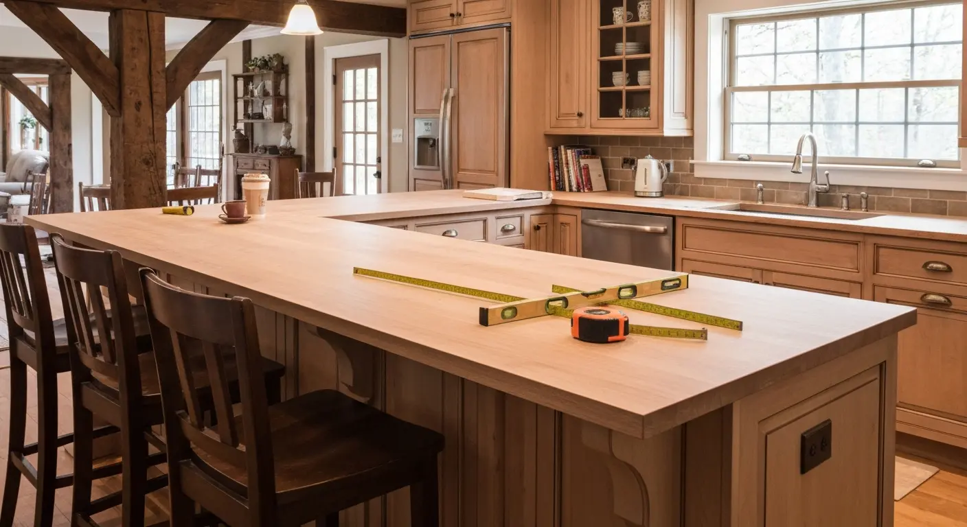 Kitchen island construction