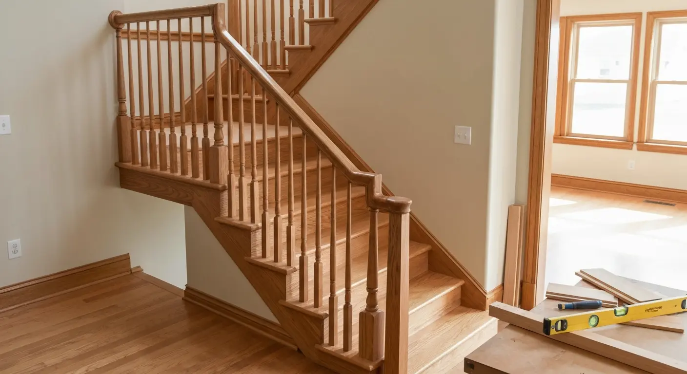 Custom staircase installation