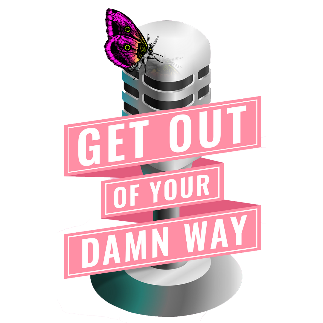 get out of your damn way logo