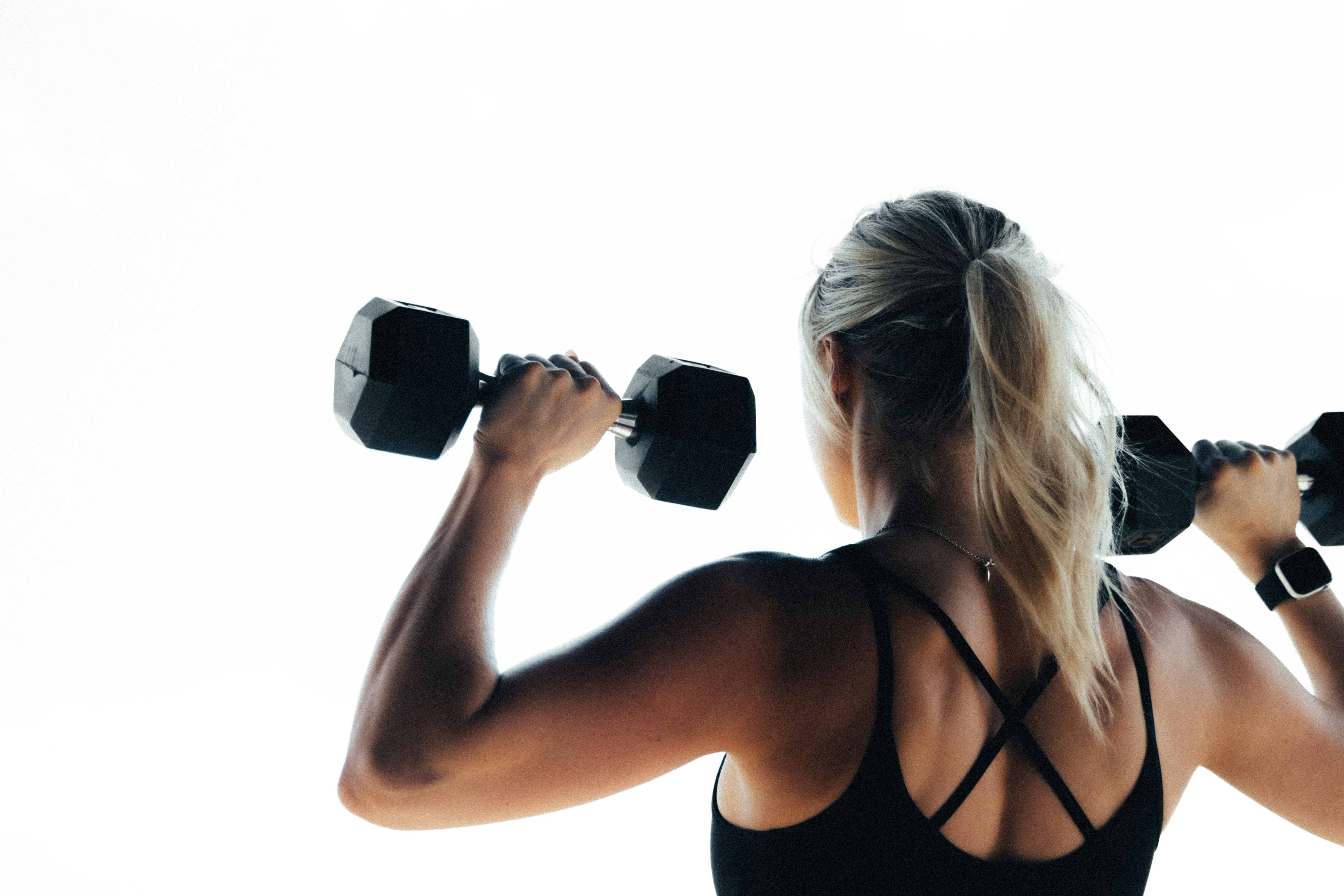 Woman building strength