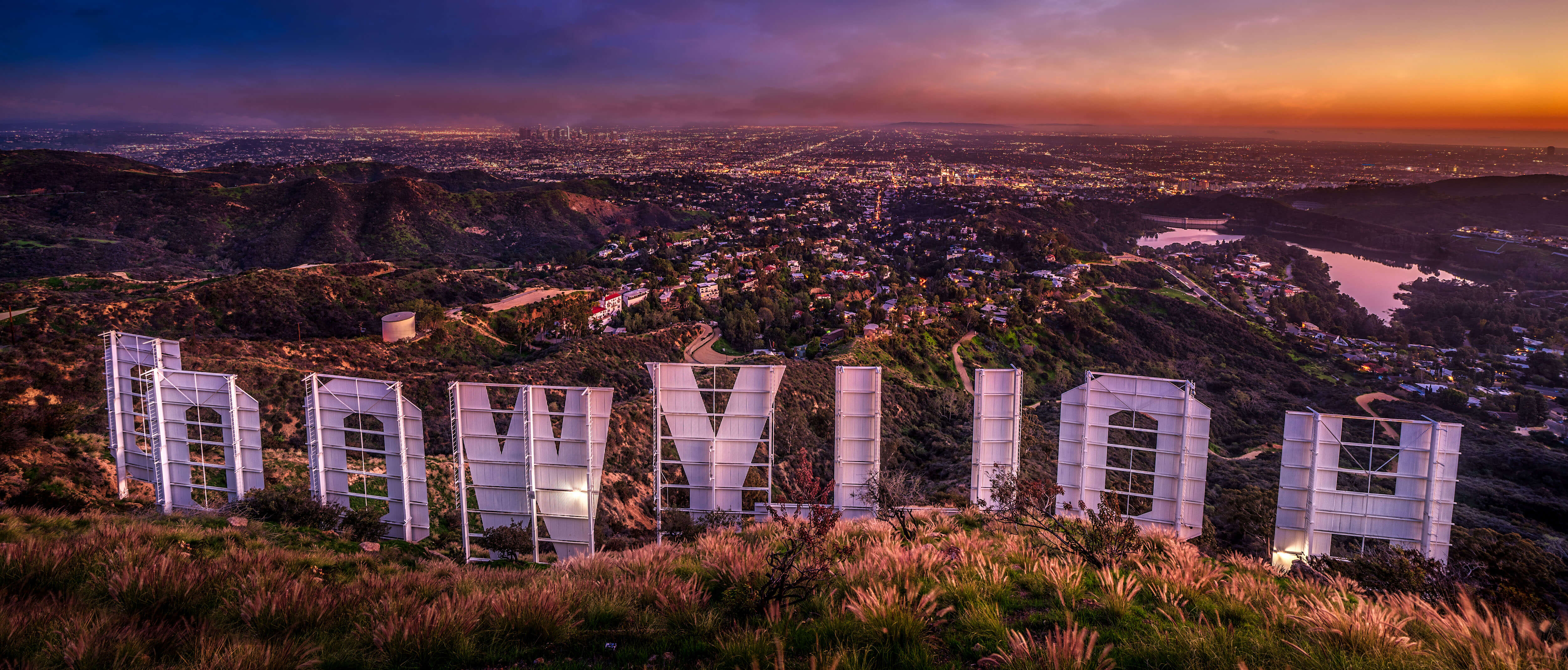 Hollywood Sign panorama by Serge Ramelli
