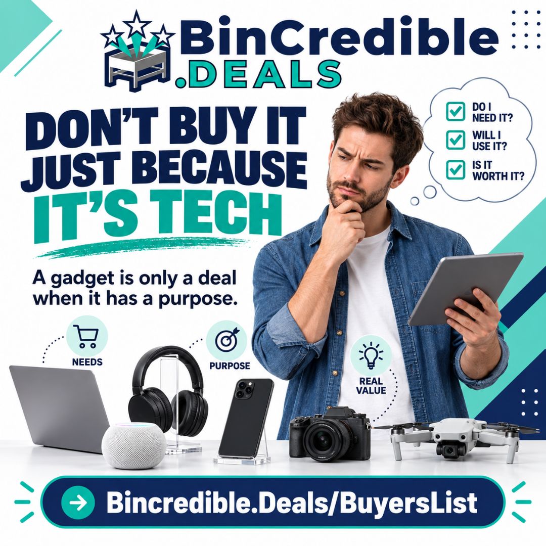 Do Not Buy It Just Because It Is Tech 04