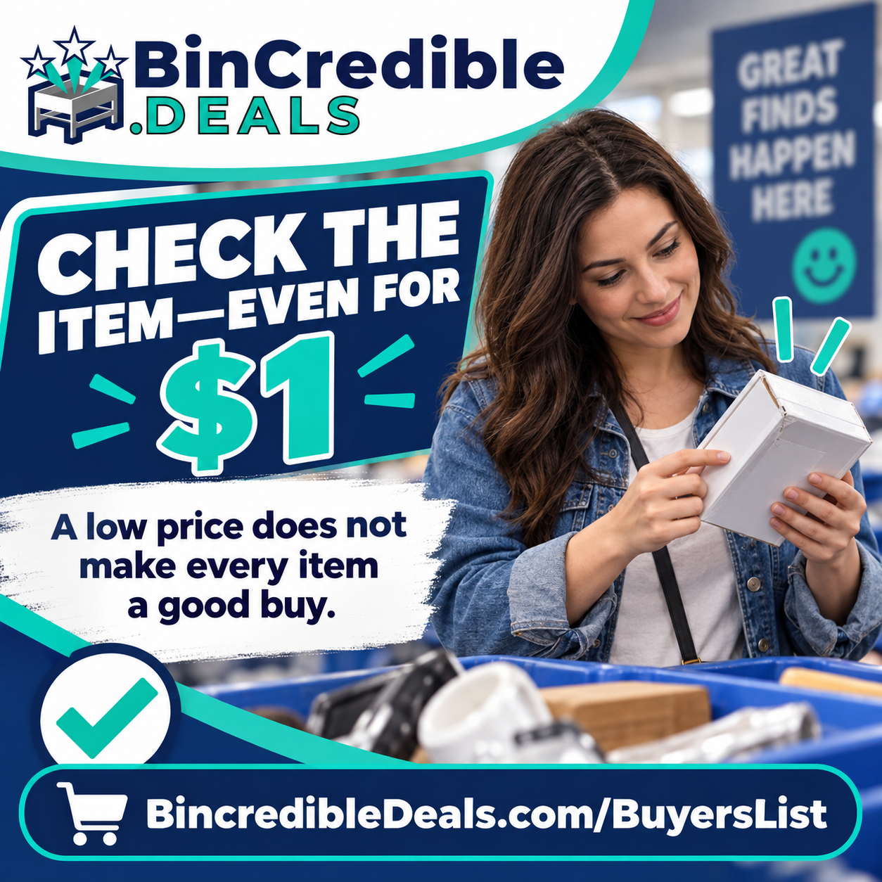 Check the Item—Even for $1 02