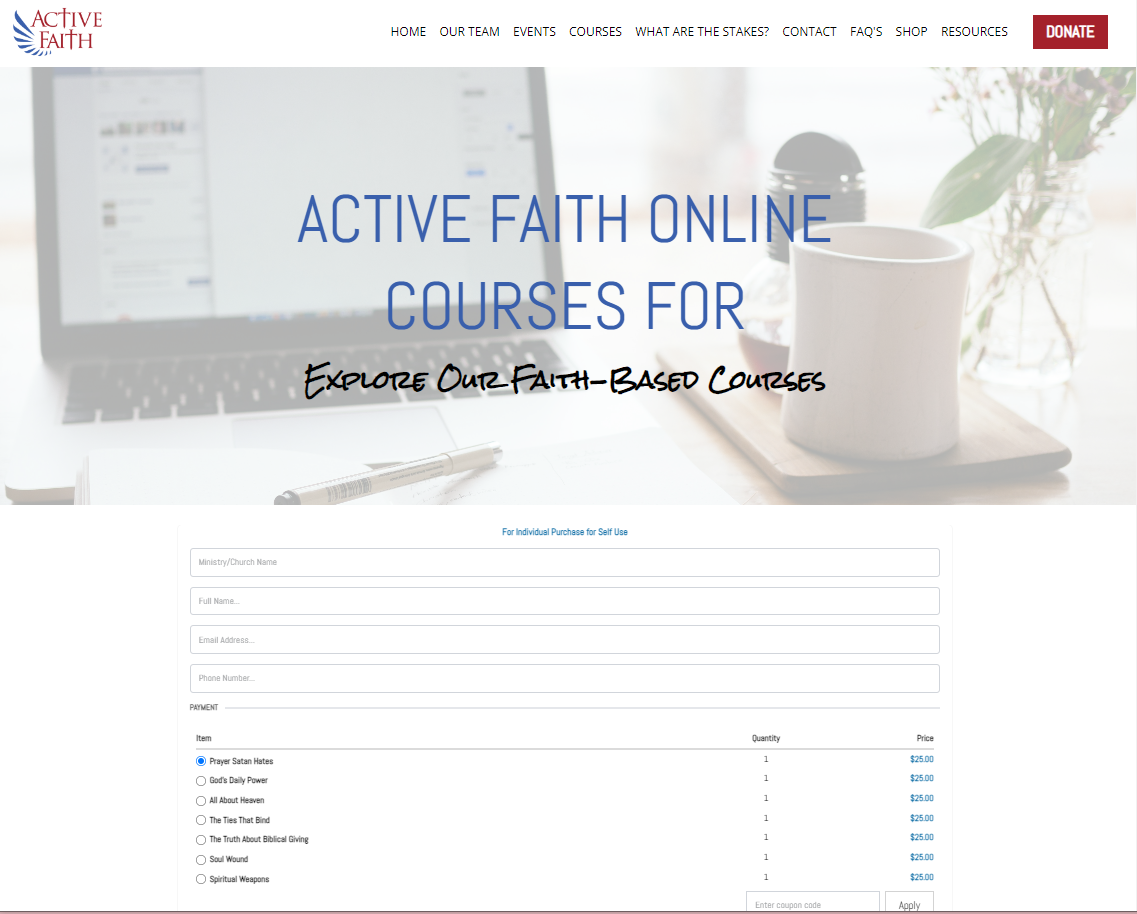 Active Faith | Online Courses