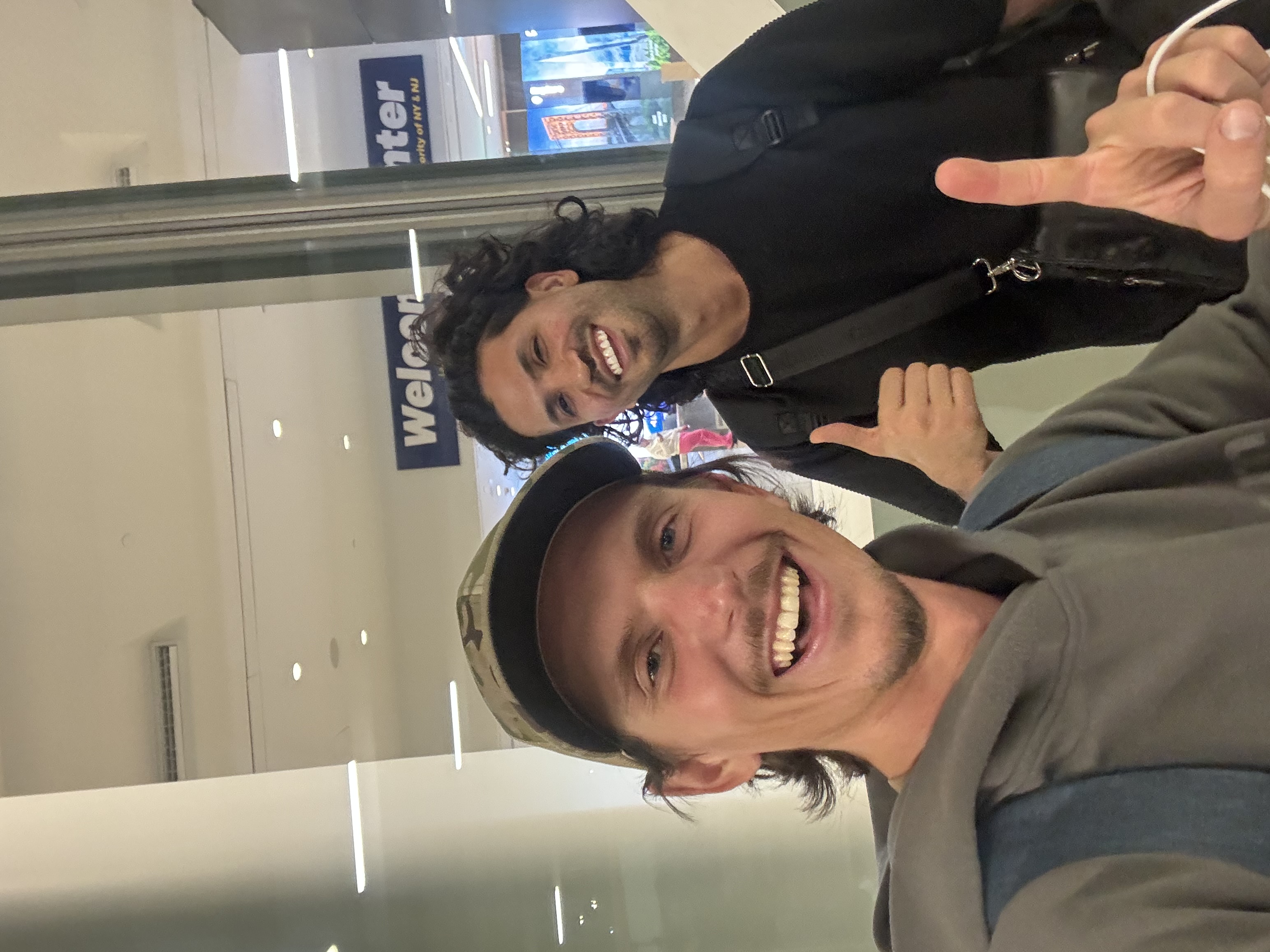 John sharing Jesus at an airport