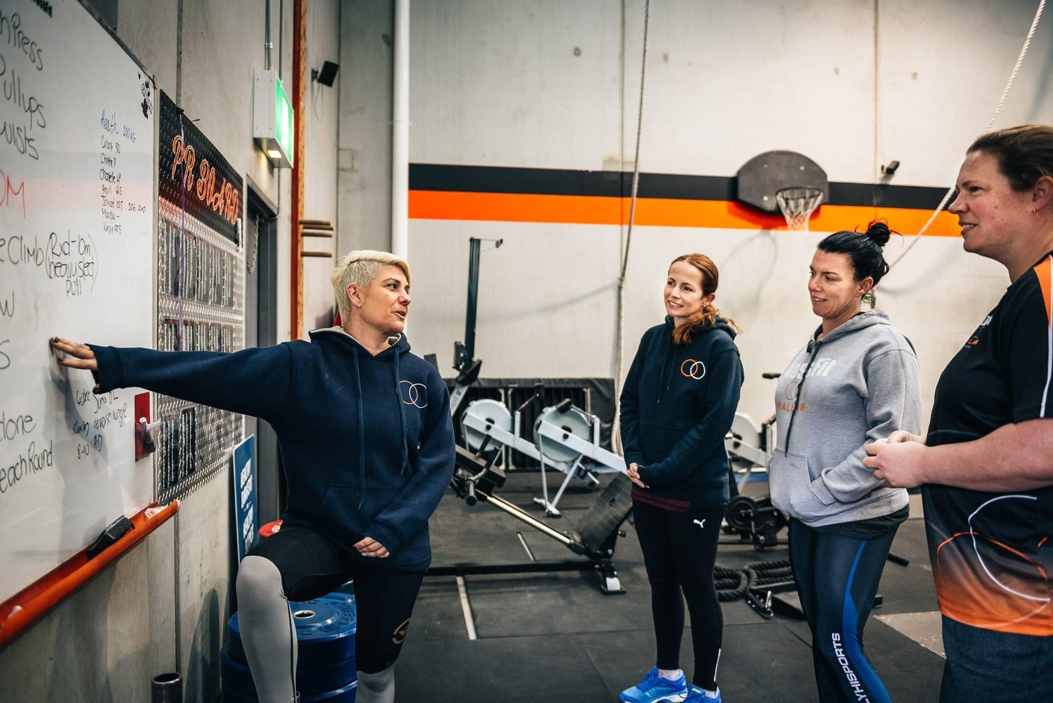 Coaching on the training floor at CrossFit Hallam